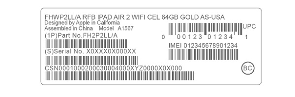 Find iPhone Serial on the Packaging