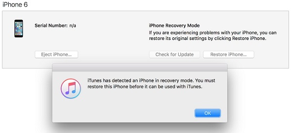 iPhone recovery mode itunes restore