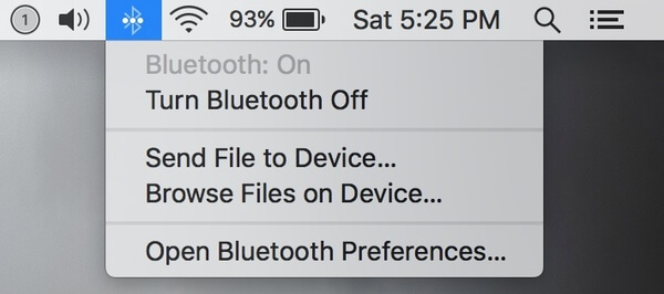 Enabled Bluetooth