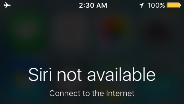 Siri not available