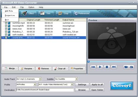 Convert QuickTime to AVI