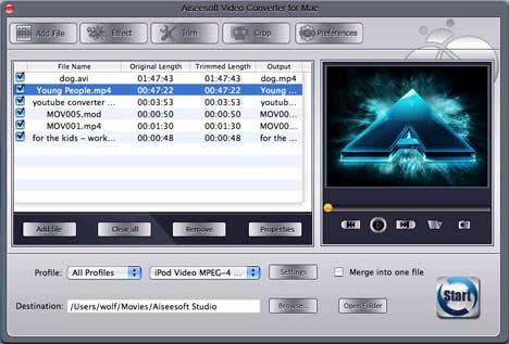 Convert FLV on Mac