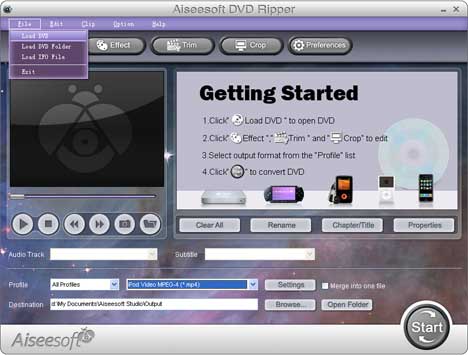 convert  DVD to H.264