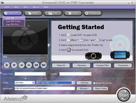 Convert DVD to PSP