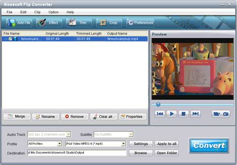 Convert Flip video