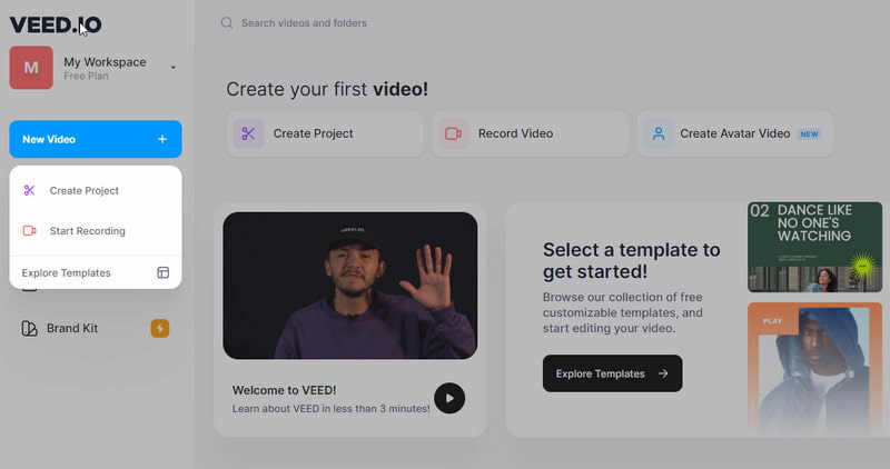 Import a Video VEED.io