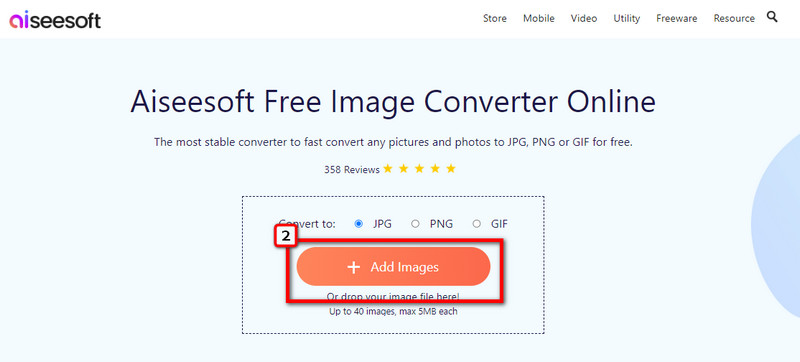 Upload Images to Convert