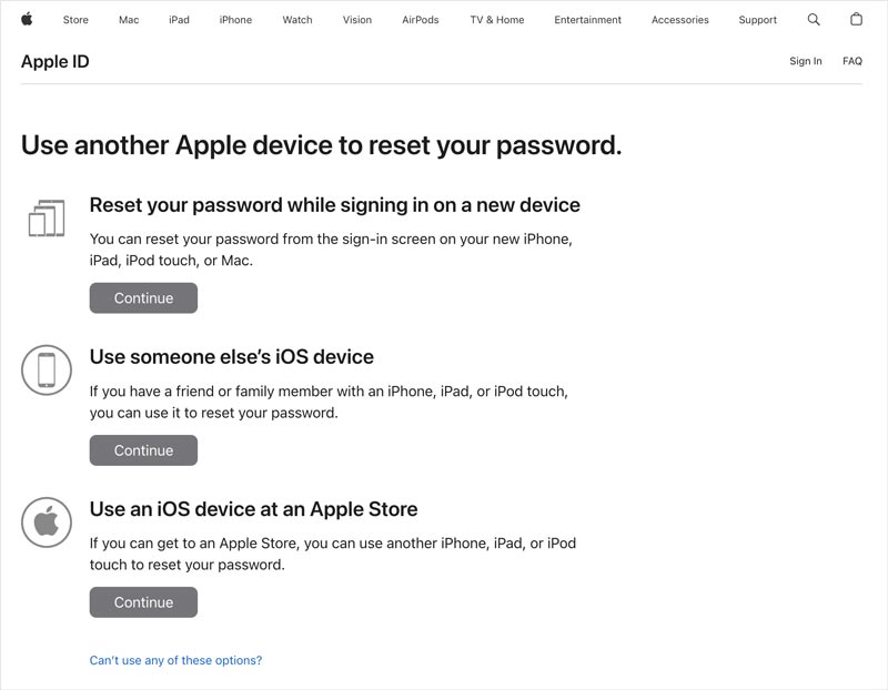 iforgot Apple ID Reset Using Another Device
