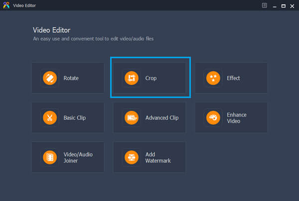 Crop Feature of Video Editor