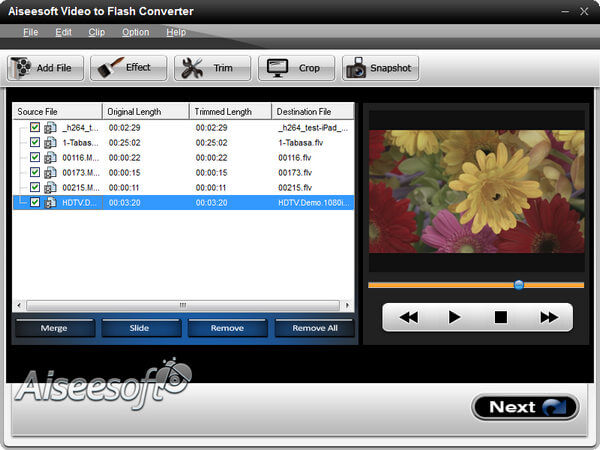 convert AVI to FLV