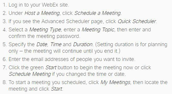 WebEx Meeting Join