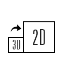 Muunna 3D 2D-tilaan
