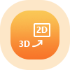 3D to 2D