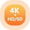 4K-ból HD/SD-re