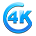 Logo konwertera 4K