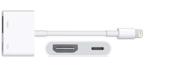 AirPlay Mirroring med AV-adapter