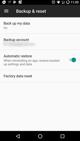 restore android phone from google backup