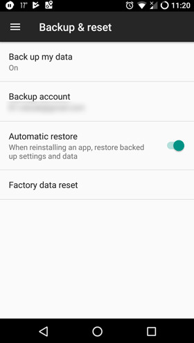 Automatic Restore