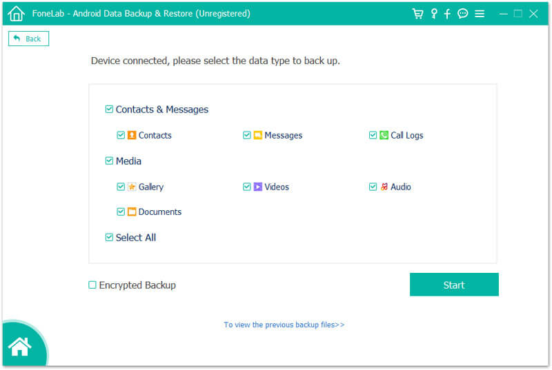 Enhetsdata Backup