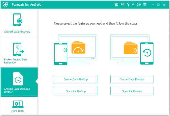 Choose Device Data Backup