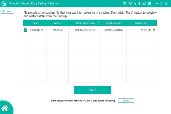 Restore LG data