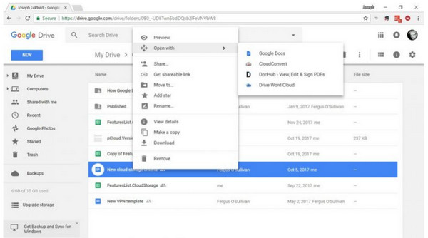 Google Drive herstellen