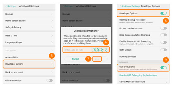 Schakel USB Debug Mode in op OPPO Phon