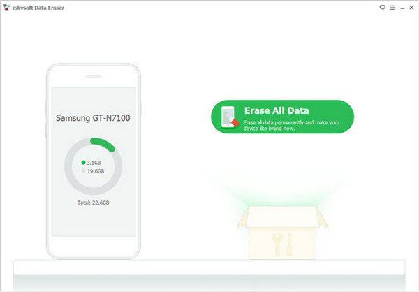 Az iSkysoft Data Eraser az előzmények törléséhez az Androidon