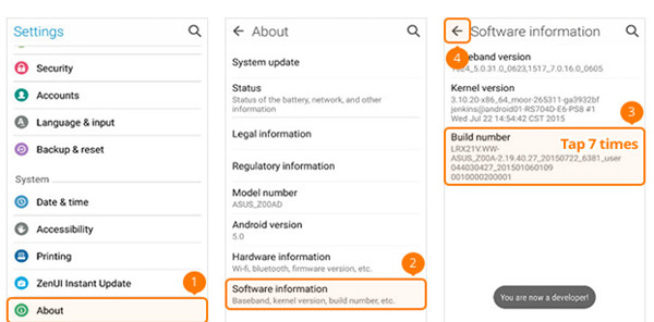 Enable USB Debug Mode on ASUS