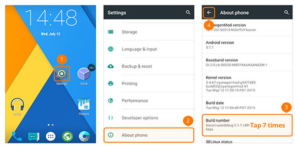 Schakel USB Debug Mode in op ONEPLUS