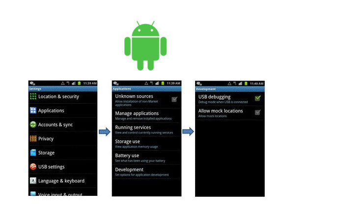 Debug USB di Android