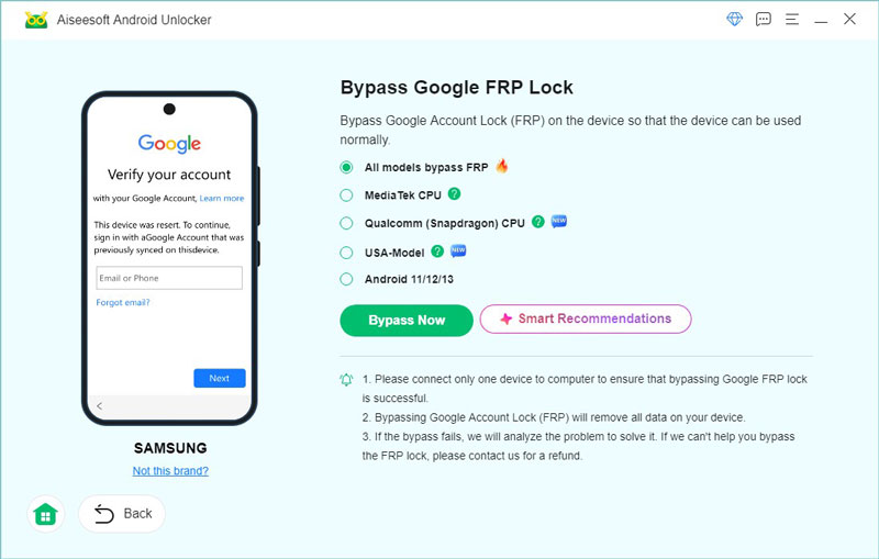 All Models Bypass FRP
