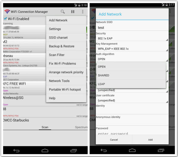 Rett WIFI-problemer og en WIFI-hacker-app