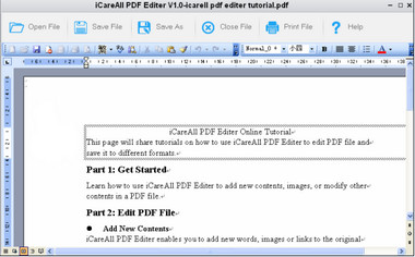 iCareAll PDF szerkesztő
