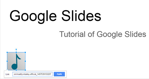 Добавить музыку в Google Slides