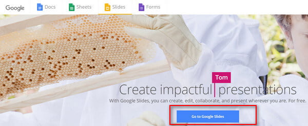 Gå till Google Slides
