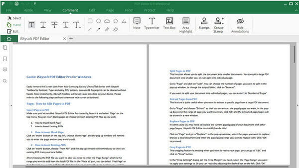 Editor PDF di iSkysoft