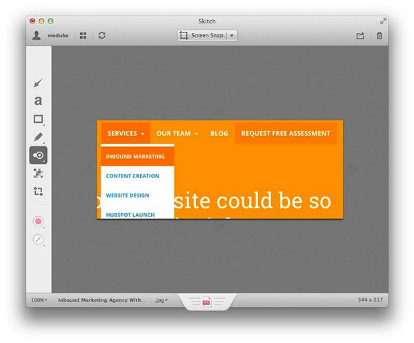 Print Mac-scherm met Skitch