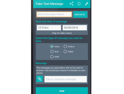 Fake Text Message on Android