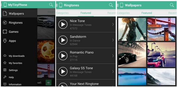 Приложение Zedge Ringtone - MyTinyPhone