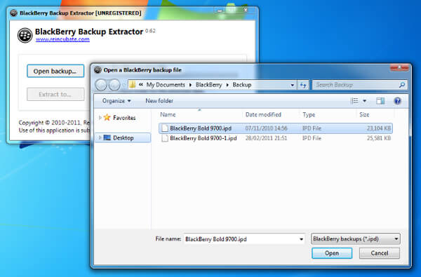 best blackberry backup extractor