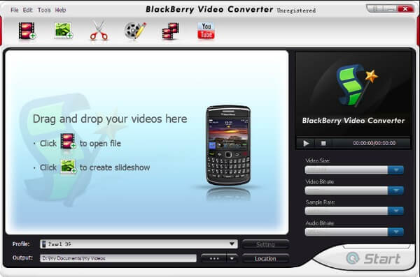 BlazeVideo Конвертер видео для BlackBerry