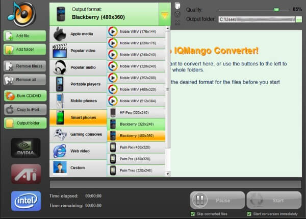 IQmango BlackBerry Converter gratuito