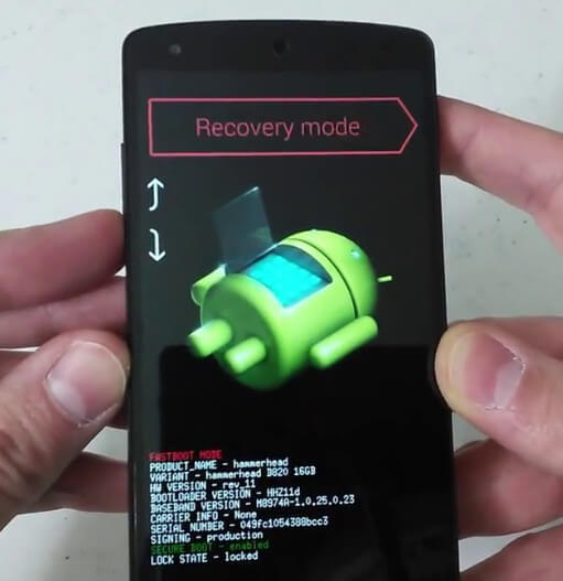 Режим восстановления Google Nexus