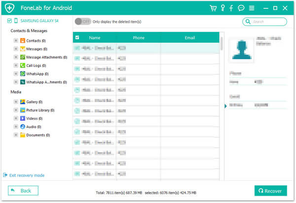 Återställa data från trasig Android