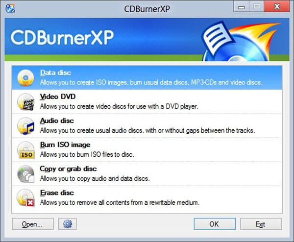 CDBurnerXP的