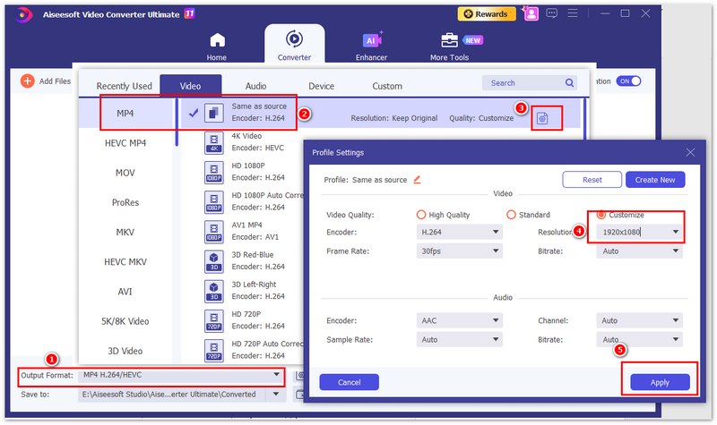 Convert 4K Video to Lower Resolution