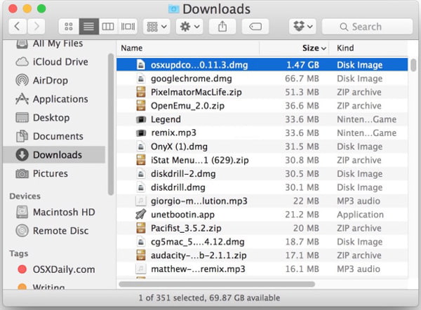 Clear The Downloads Folder