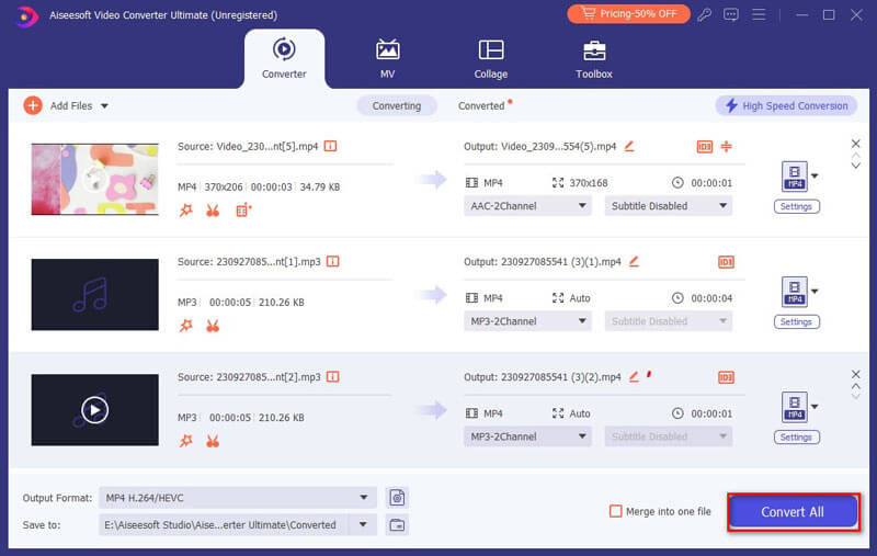 Converteer naar MP4