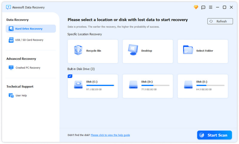 Data Recovery Interface